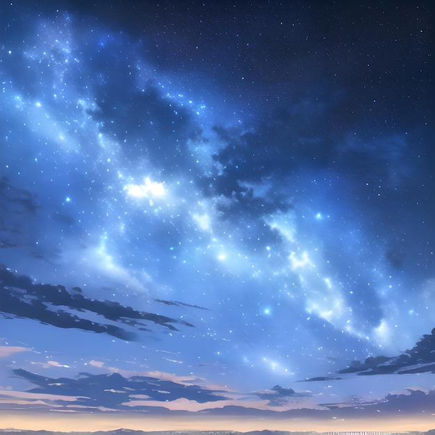 El cielo estrellado de la noche