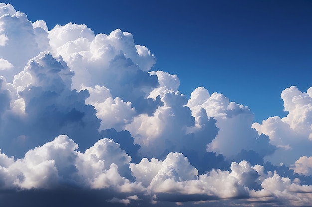 Un cielo hermoso y increíble con nubes