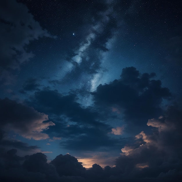 Foto el cielo por la noche