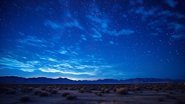 el cielo nocturno estrellado generativo Ai