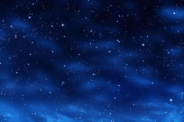 Cielo nocturno con estrellas como fondo