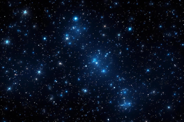 Foto cielo nocturno con estrellas y nebulosas