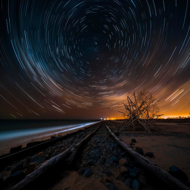 cielo nocturno mágico