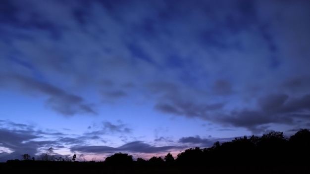 cielo nocturno paisaje de puesta de sol fondo de la naturaleza