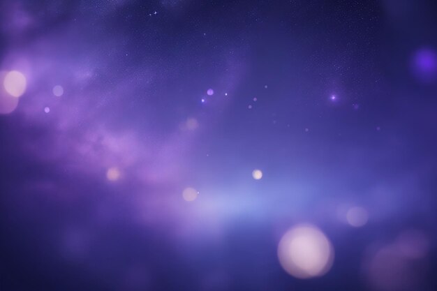 cielo nocturno púrpura con estrellas y una silueta de un árbol en primer plano