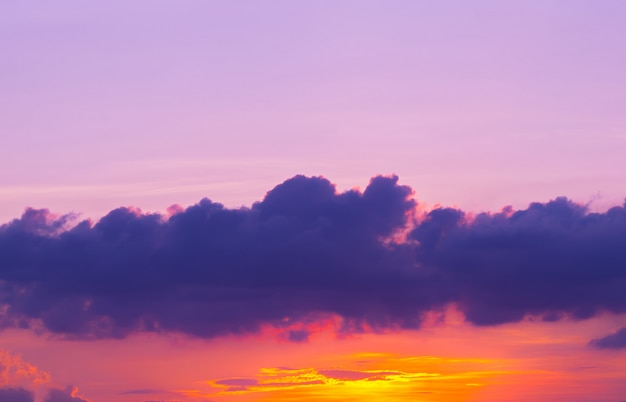 cielo y nube crepusculares