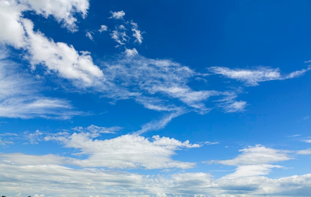 Cielo con nubes azules y blancas hermosa naturaleza de fondo...