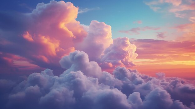 El cielo con nubes soñadoras