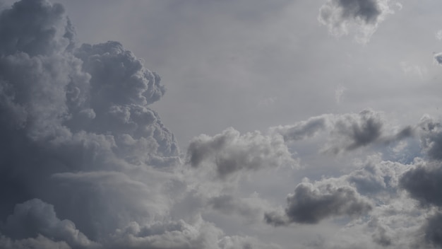 Cielo nublado, nubes grises, cielo gris, nubes