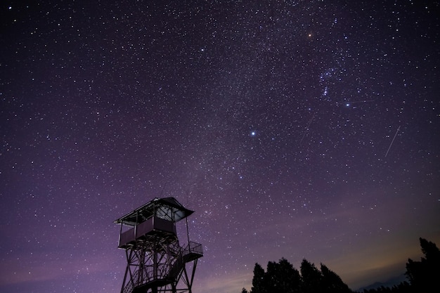 Cielo de paisaje nocturno