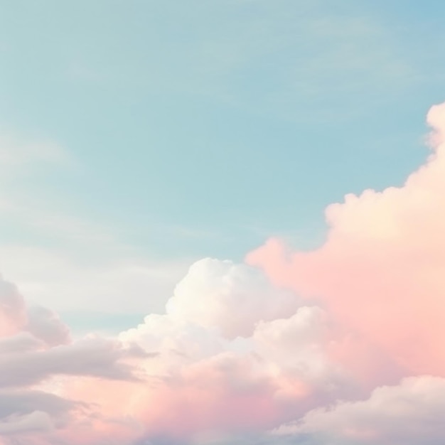 Un cielo rosa con nubes.