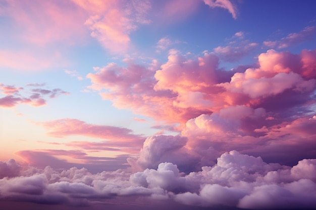 Foto un cielo vibrante al atardecer con siluetas de árboles o edificios