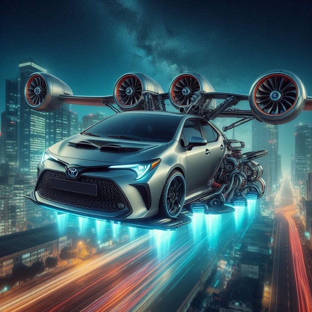 Los cielos urbanos conquistados Toyota Corolla revela su dinámico coche volador para un viaje único