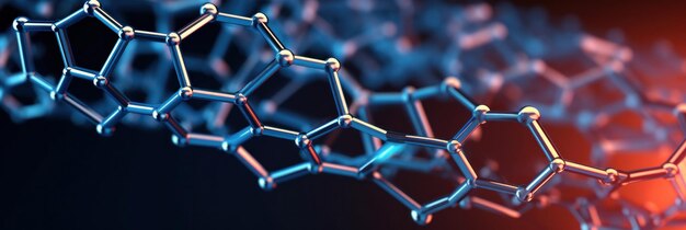 Foto ciencia de los materiales estructura molecular