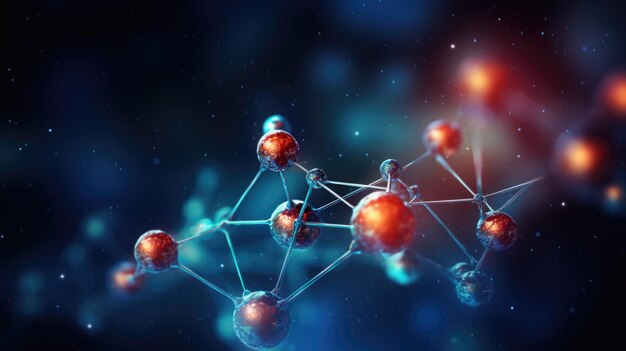 Ciência Molécula Estrutura do Modelo Molecular de DNA