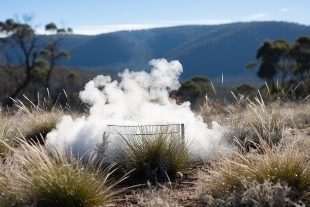 Foto científicos de la universidad de sydney estudian el intercambio de c02 en las montañas nevadas