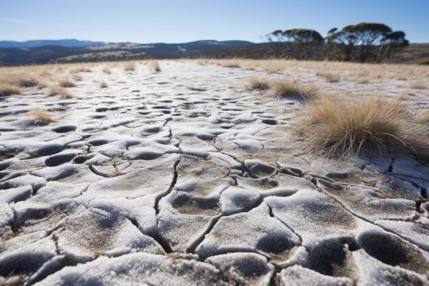 Foto científicos de la universidad de sydney estudian el intercambio de c02 en las montañas nevadas