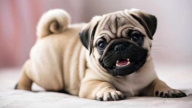 Cierra un cachorro de pug