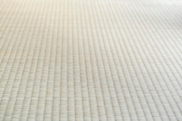 Cierra la textura de la estera Tatami tradicional japonesa a la vista humana