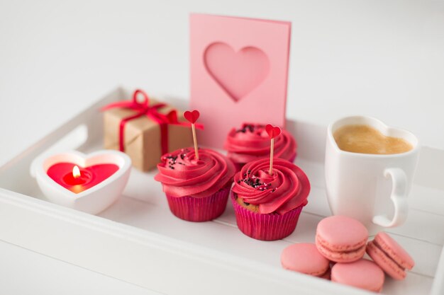 cierre de dulces rojos para el día de San Valentín