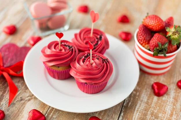 cierre de dulces rojos para el día de San Valentín