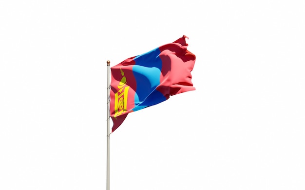 Ciérrese para arriba en la representación aislada de la bandera nacional