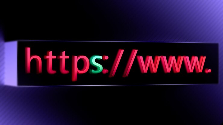 Foto cifrado https para mayor seguridad concepto de seguridad de red https el concepto de seguridad en la dirección del motor de búsqueda y el navegador web 3d render