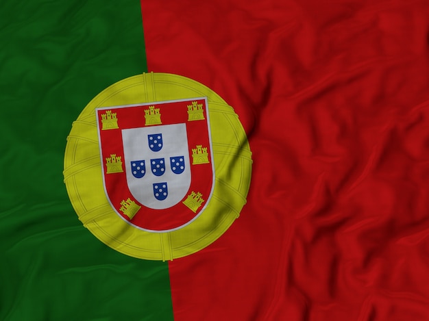 Cima, de, babado, portugal, bandeira