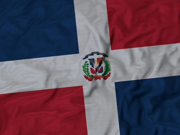 Cima, de, babados, república dominicana, bandeira