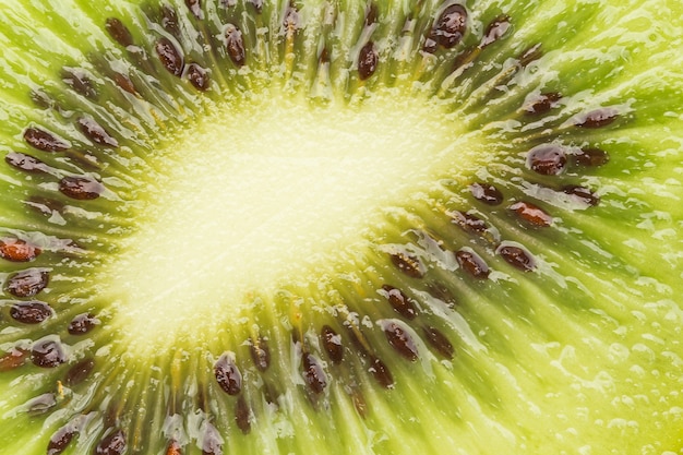 Cima, fatia, kiwi, fruta