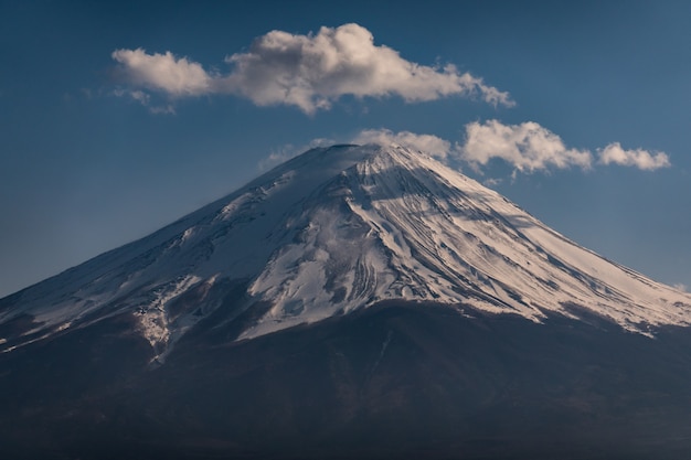 Cima, topo, de, fuji, montanha, com, cobertura neve, ligado, a, topo, com, could, fujisan