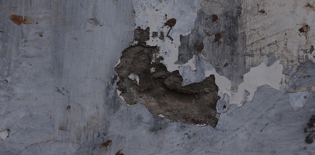 Cimento velho cheio de manchas e arranhões pode ser usado como fundo
