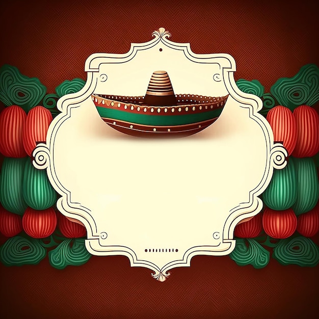 Cinco de Mayo Holiday Card Illustration Generative KI