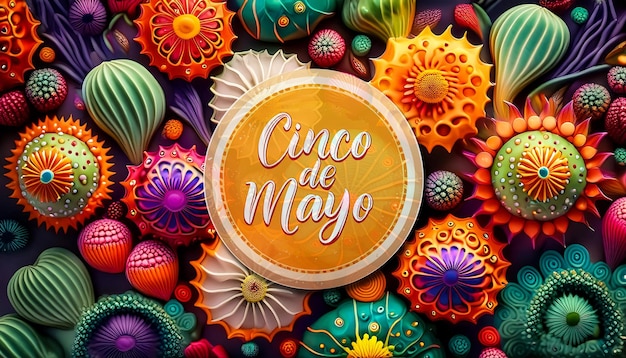 Foto cinco de mayo inspiração fundo cactus méxico tacos