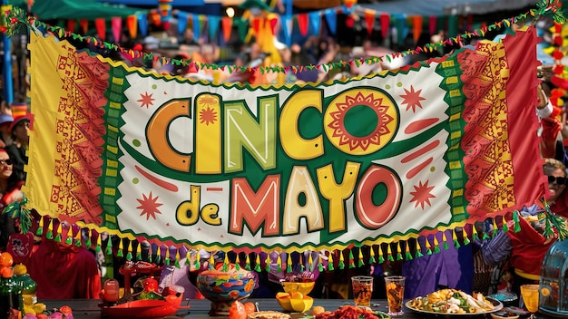 Cinco de Mayo isoliert auf dem Hintergrund Generative ai