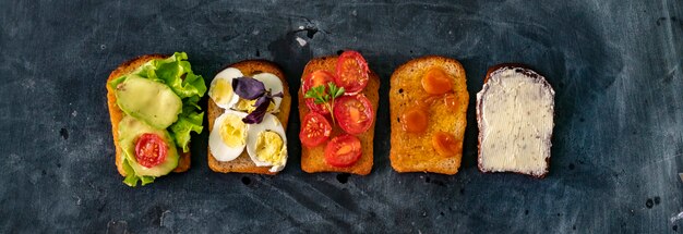 Cinco energéticas y nutritivas hamburguesas o sándwiches de verano con diferentes rellenos