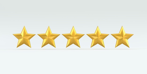 cinco estrellas de oro