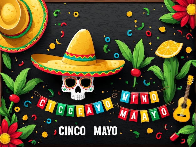 Cinco de mayo es un cráneo mexicano.