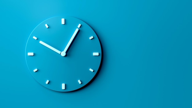 Cinco passado dez mar azul Office Wall Clock 3d ilustração