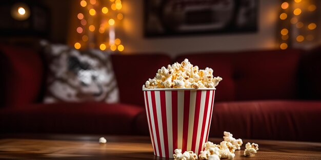 Cine con palomitas de maíz Generativo Ai