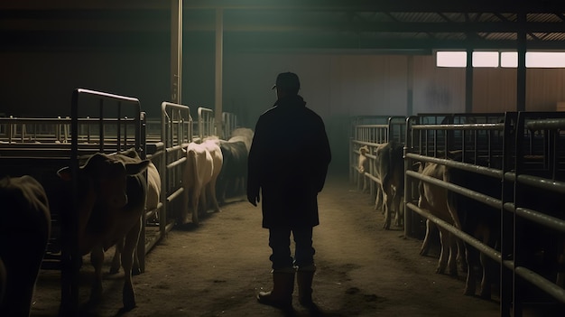 La cinematografía de Moody captura al hombre y al ganado en una ominosa escena de arena inspirada en el galardonado Roger Deakins