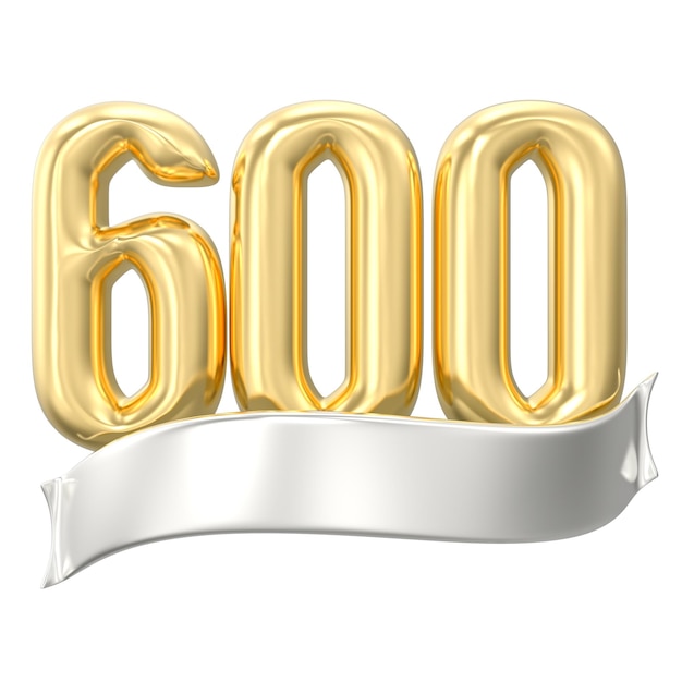 una cinta de oro con el número 50 en ella