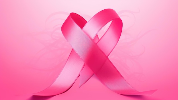 Una cinta rosa de cáncer