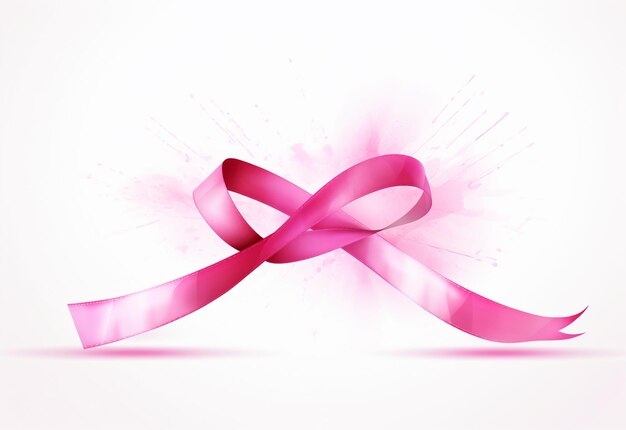Foto una cinta rosa con una cinta rosa
