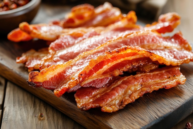 Cintas de tocino crujientes