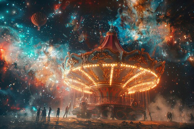 Circo espacial com artistas de todo o mundo