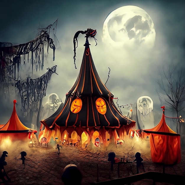 circo de halloween la noche de la bruja