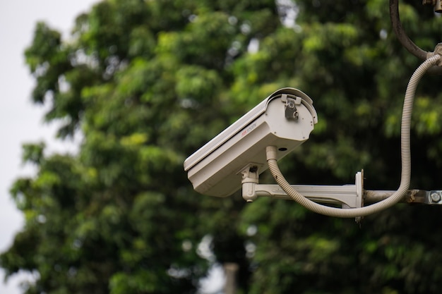 El circuito cerrado de televisión en lampost.