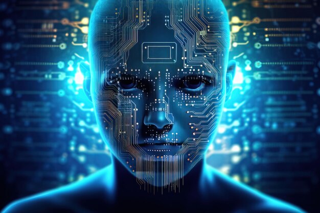 Circuitos humanoides de inteligência digital e fusão de IA