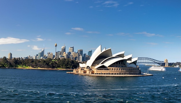 Circular Quay y Opera House Sydney Australia Sydney Opera House con transbordadores en foregournd